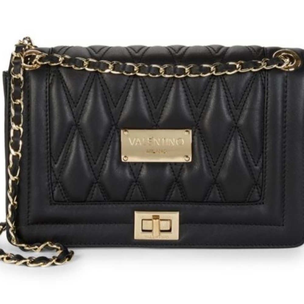 Valentino by Mario Valentino leather Quilted leather shoulder bag